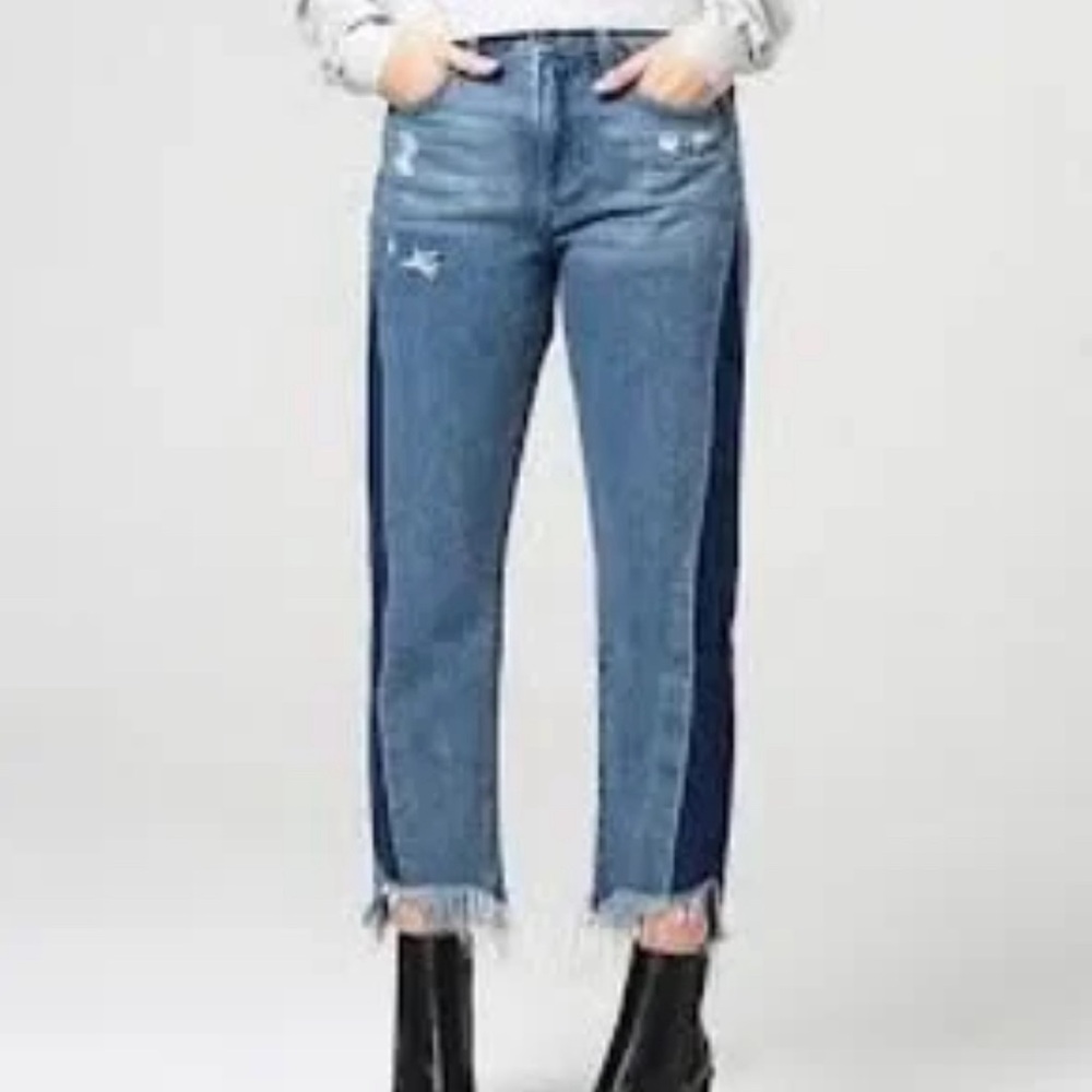 Euc Hidden Jeans - Tracey High Rise Straight Crop Distressed size 29